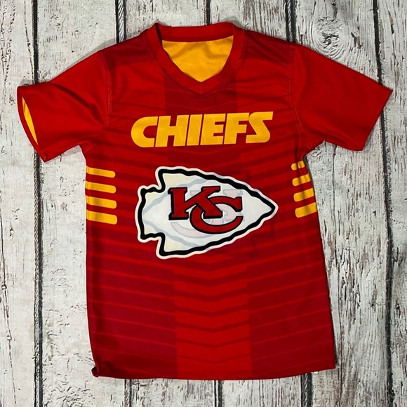 Kansas City Chiefs Reversible NFL Football Flag Boys Kids Youth Jersey - Picture 1 of 6